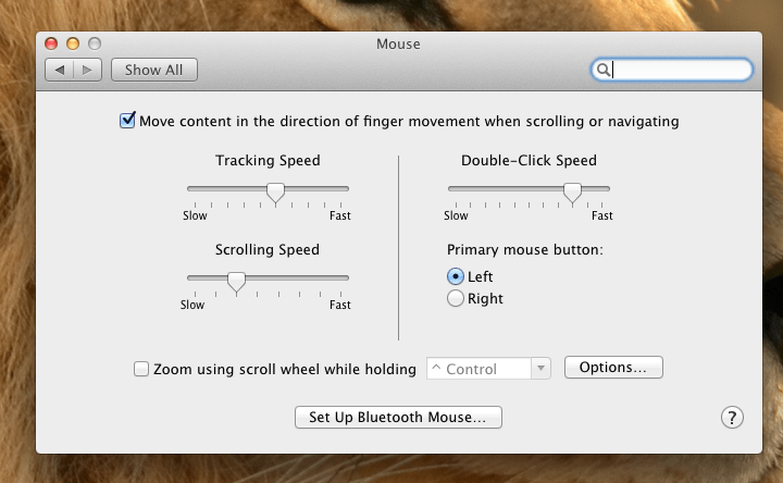 The Natural Scrolling Checkbox in Mac OS 10.7