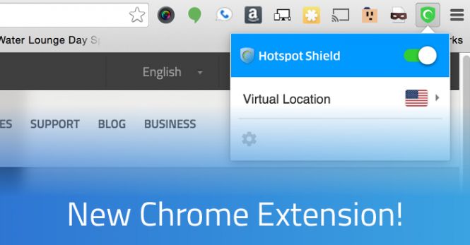 Hotspot Shield Chrome extension