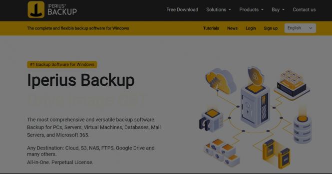 Iperius Backup, free Windows data backup solutionl