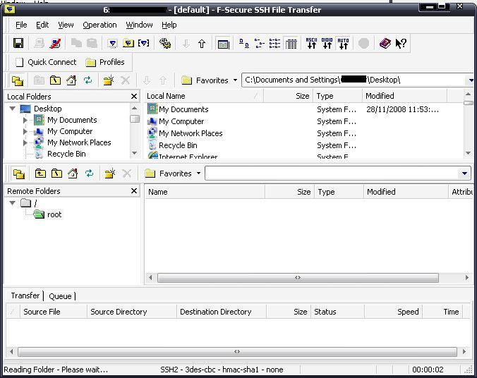 ssh client 5 4 sftp part of the program screenshots for f secure ssh ...