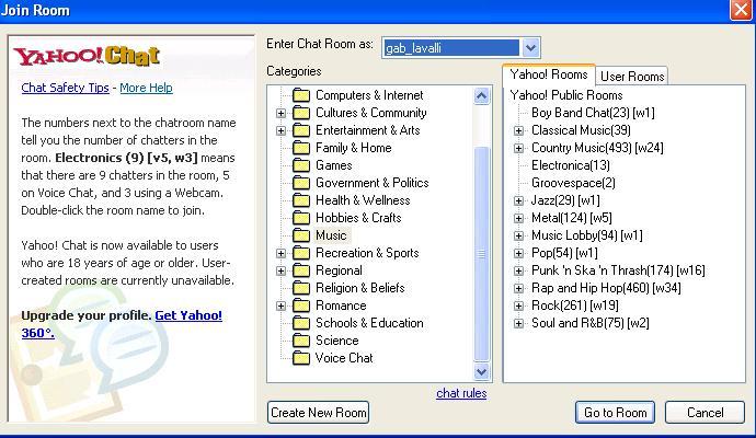 gay chat room on yahoo messenger