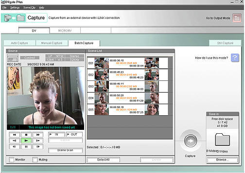 DVgate Plus 2.2 : Main screen