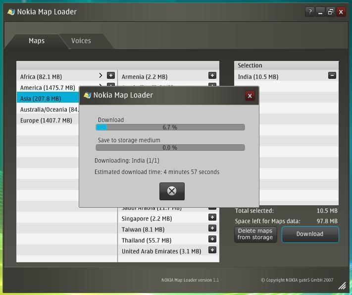 Nokia Map Loader