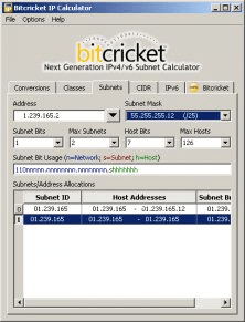 IPv6; Subnets; Main Window