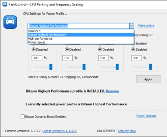 download the last version for windows Bitsum ParkControl Pro 4.2.1.10
