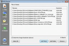 Resize; Output; Size; Files