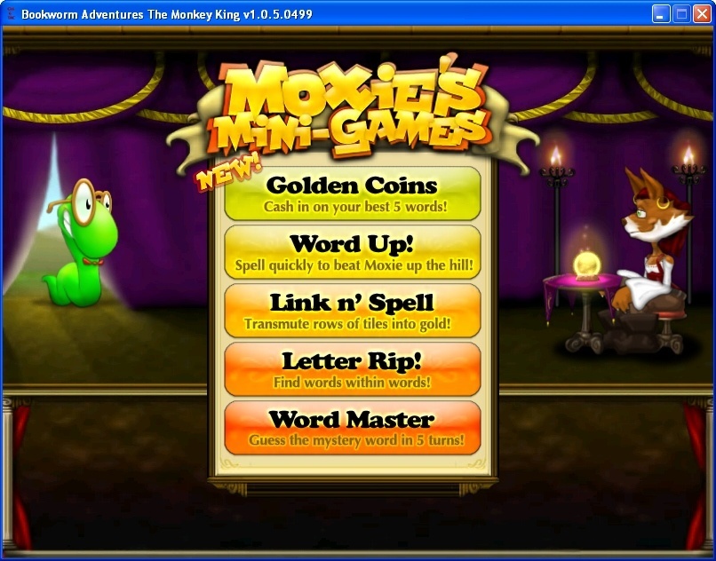 Bookworm Adventures The Monkey King 1.0 : MiniGame Options