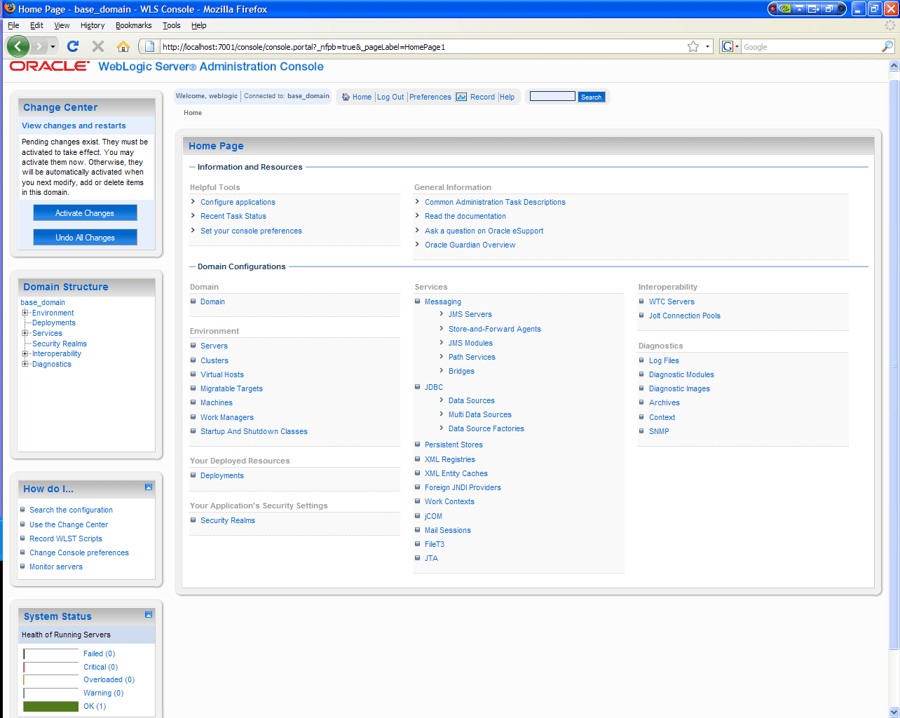 Oracle WebLogic Server updates