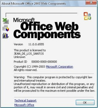 office web components xp