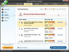 Settings · Scan results · Interface overview