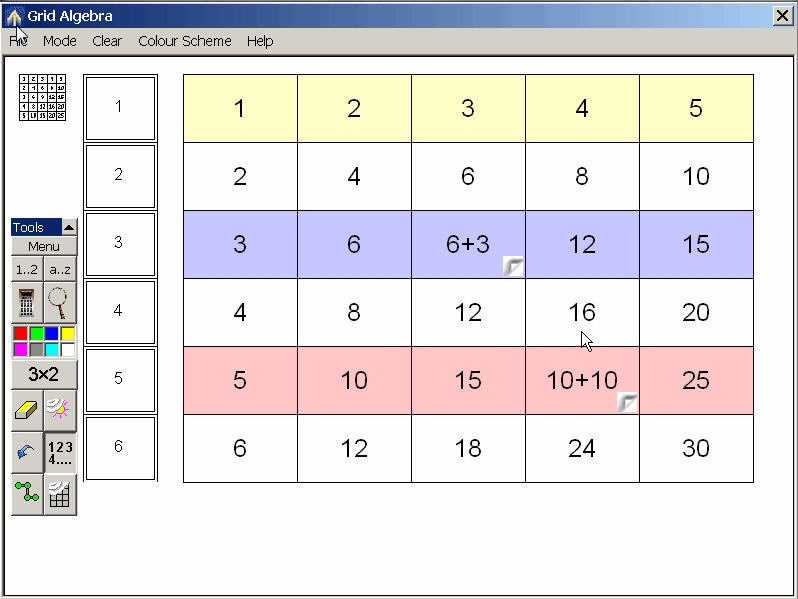 Algebra Grid