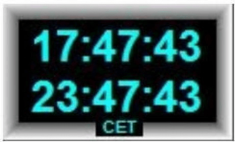 utc time clock online