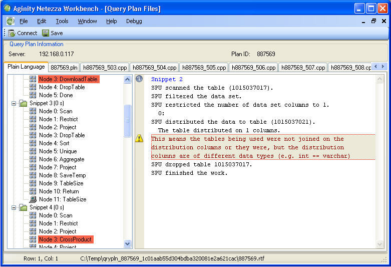 Aginity Netezza Workbench Software Informer: Screenshots