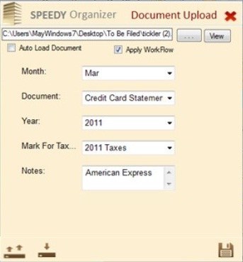 Speedy Organizer Software Informer: Screenshots