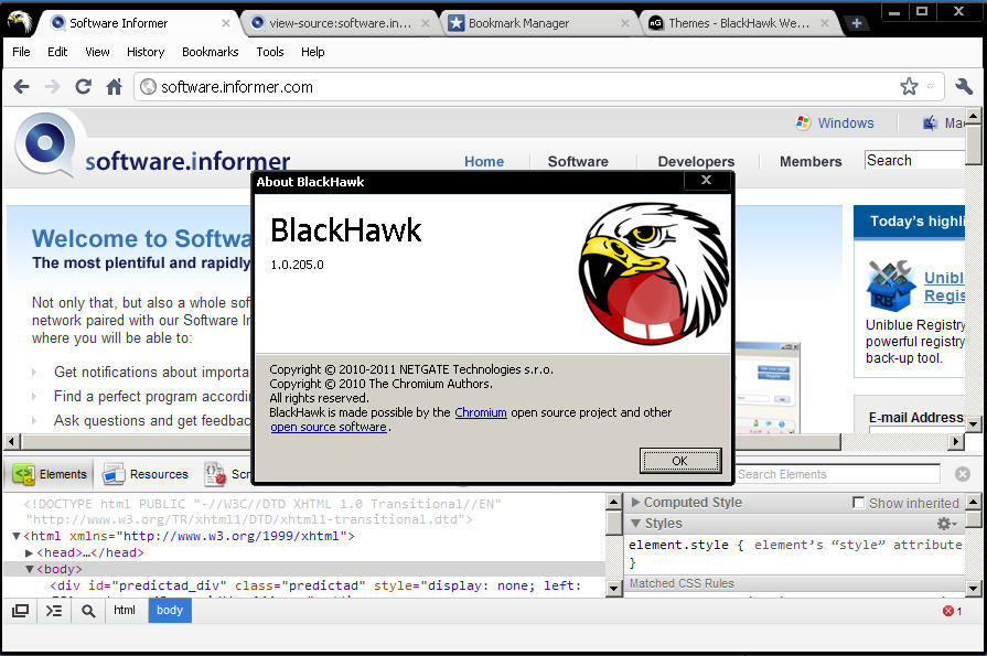 Blackhawk Browser 2017