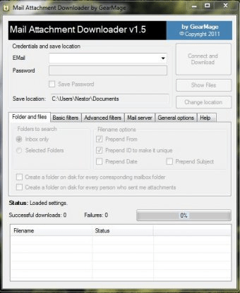 pop3 window server service attachment downloader