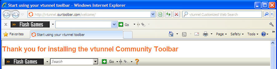 vtunnel Toolbar 6.4 : Main window