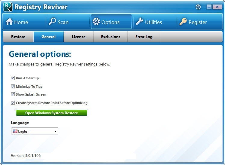Registry reviver license key crack free