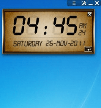 digital desktop clock widget