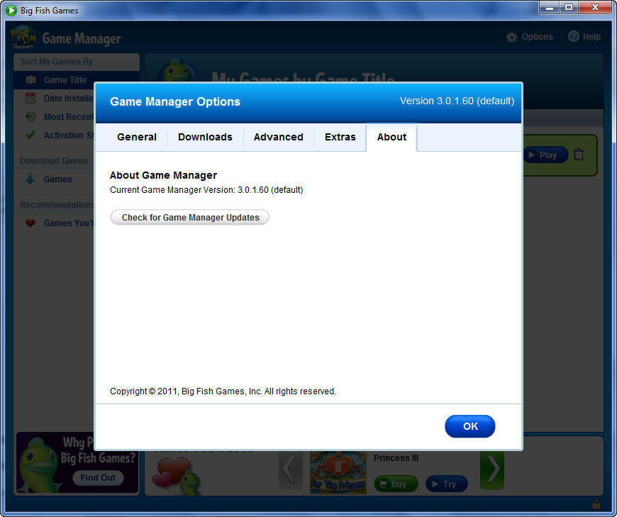 can you play a game on big fish game manager while downloading a game