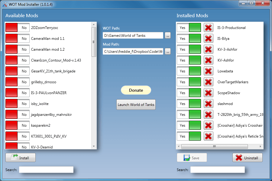 WOT Mod Installer - Software