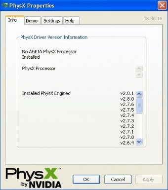 драйвер Ageia Physx скачать бесплатно для Windows 7 - фото 11