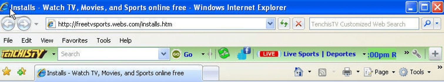 tenchistv toolbar for internet explorer