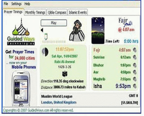 Al Muhaddith: Prayer Times 6.9 : Prayer Times