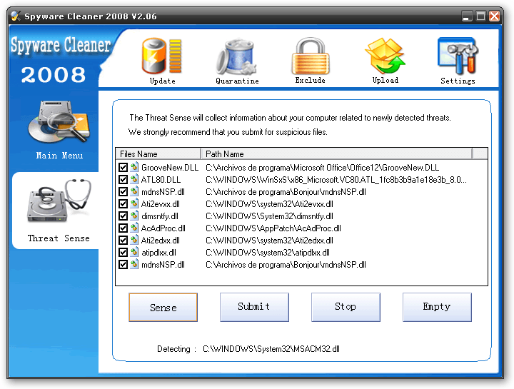Antispyware 2008 Windows Live Mail