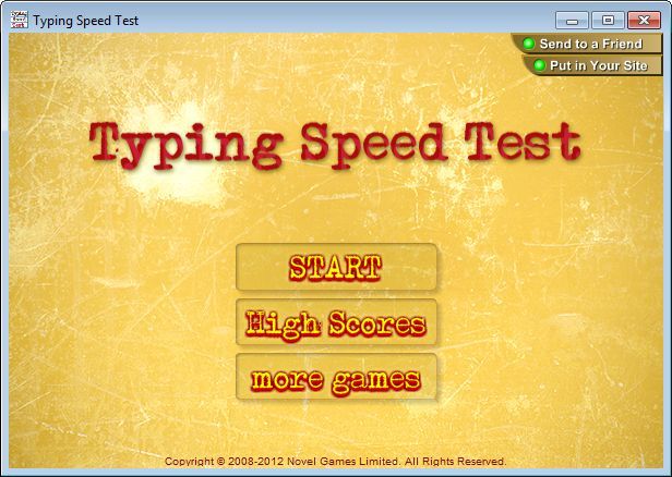 Typing Testing Games