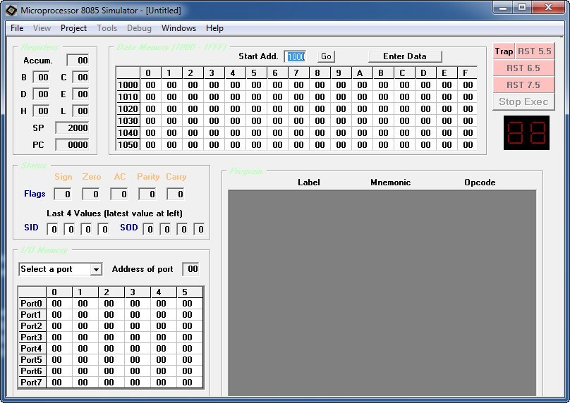 microprocessor-8085-simulator-software-informer-screenshots