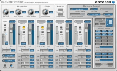 harmony assistant tunings