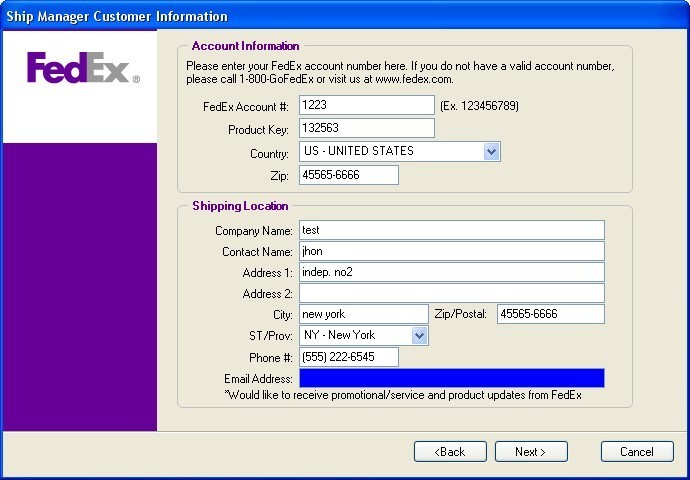 FedEx Ship Manager Software Informer: Screenshots