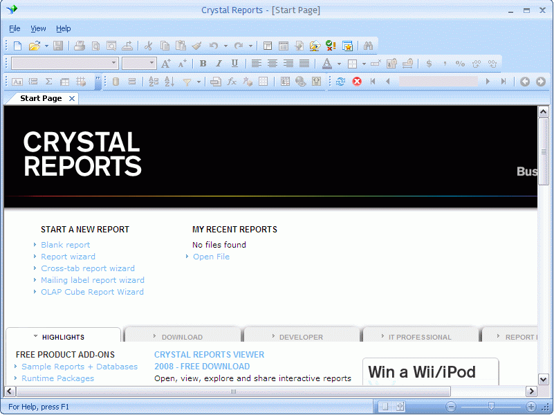 crystal reports redistributable download