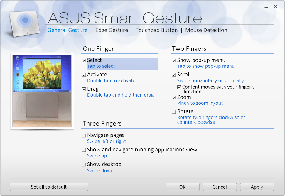 asus smart gesture windows 8 install
