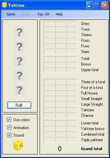 Scores · Rolling The Dice · Main Menu