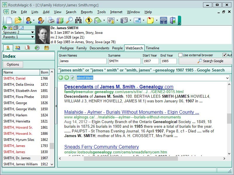 rootsmagic genealogy software