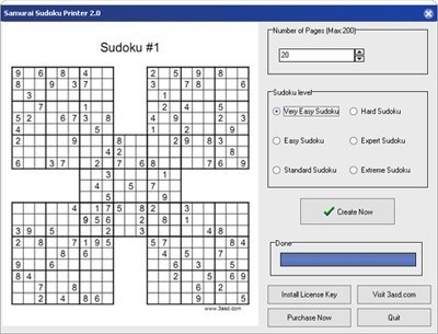 Free Printable Samurai Sudoku on Printable Samurai Sudoku Software Informer  Screenshots