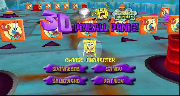 spongebob 3d pinball panic online game