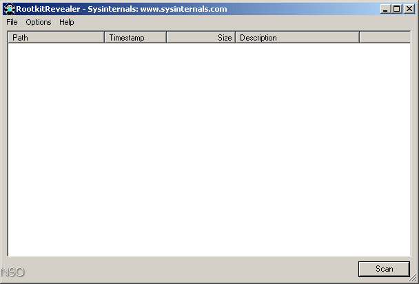 Sysinternals Toolbox 2.2 : Rootkit Revealer