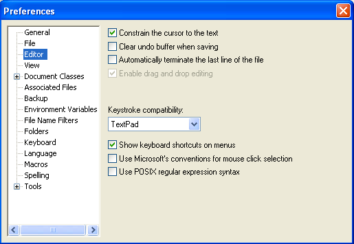 textpad 5 3 editor preferences screenshots for textpad 7 0 preferences ...