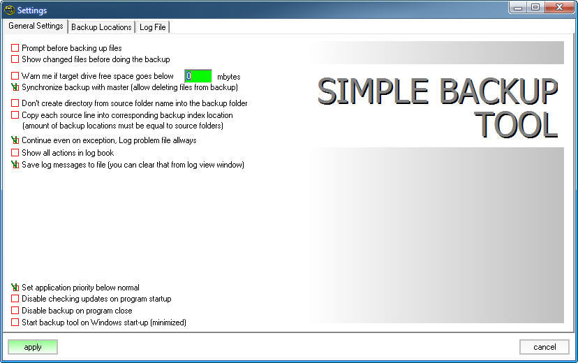 simple file backup programs