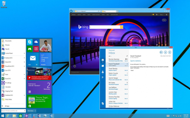 Leaked Windows 9 Start Button
