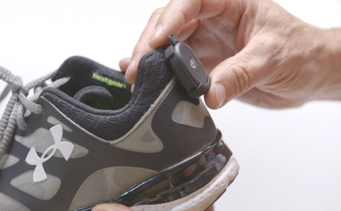 RunScribe on shoe