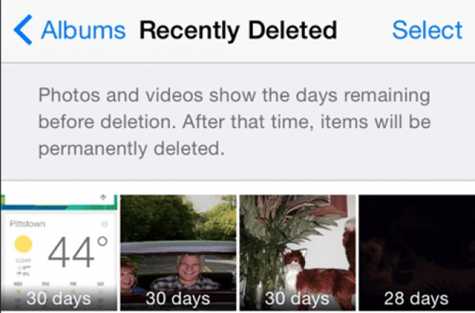 Recently Deleted