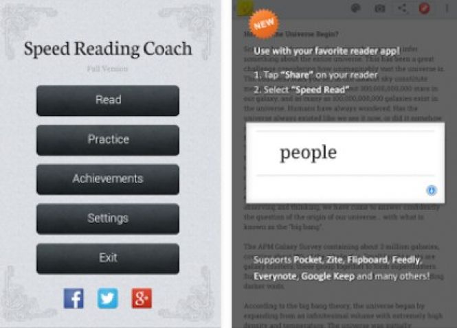 Speed reader