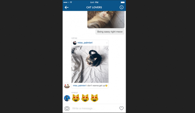 Instagram Direct update