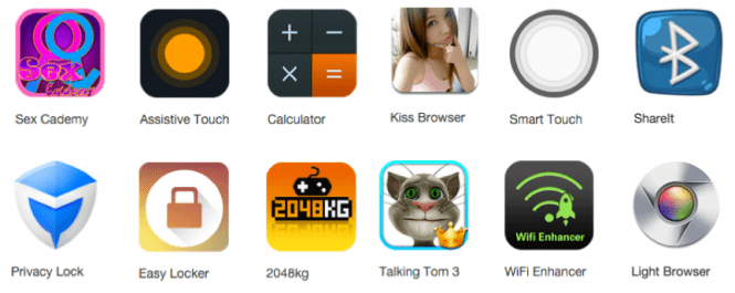 Kemoge infected apps