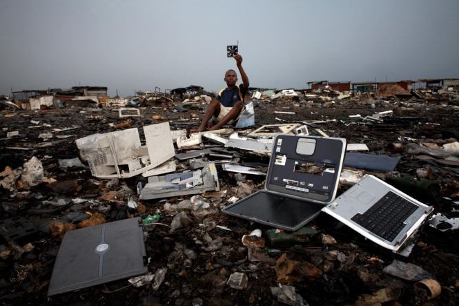 The village of Agbogbloshie. Image by Andrew McConnell