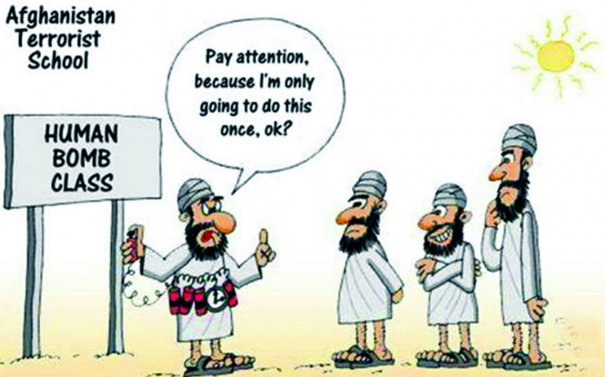 Terrorism carricature